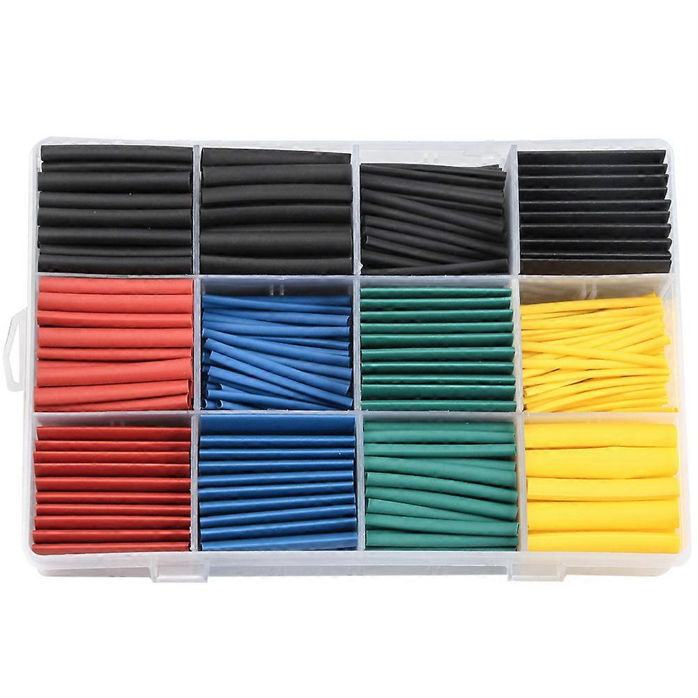 Insulation Shrinkable Tube Heat Shrink Tube for Home Use 1590Pcs Set