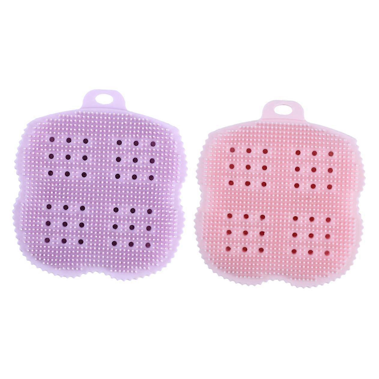 Shower Brush 2Pack Soft Back Scrubber For Deep Cleansing And Exfoliation Body Care Tool