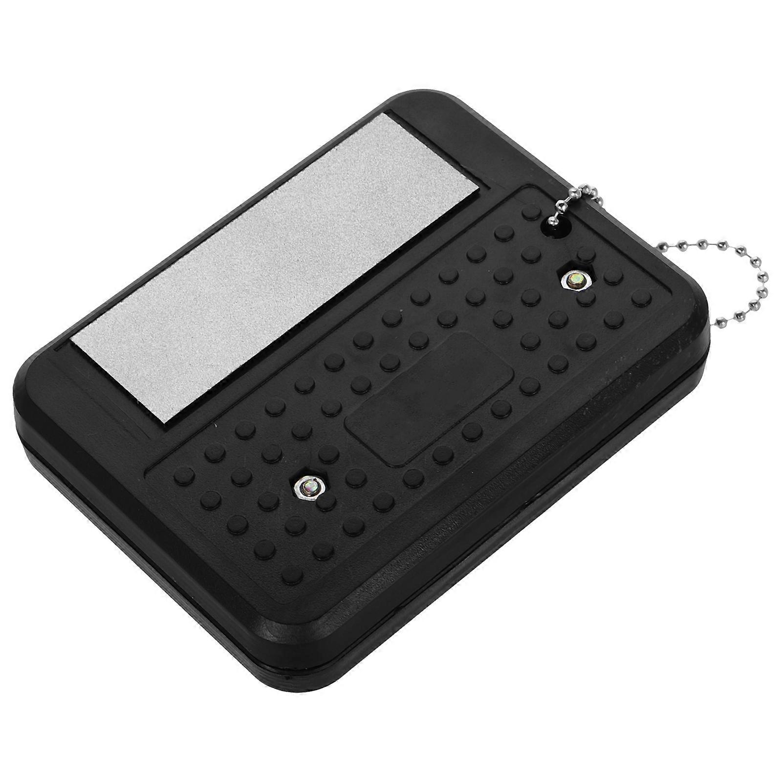 Ice Skate Sharpeners Precision Sharpening Stone for Ice Skates Compact Black Material for Sharpening 1Set