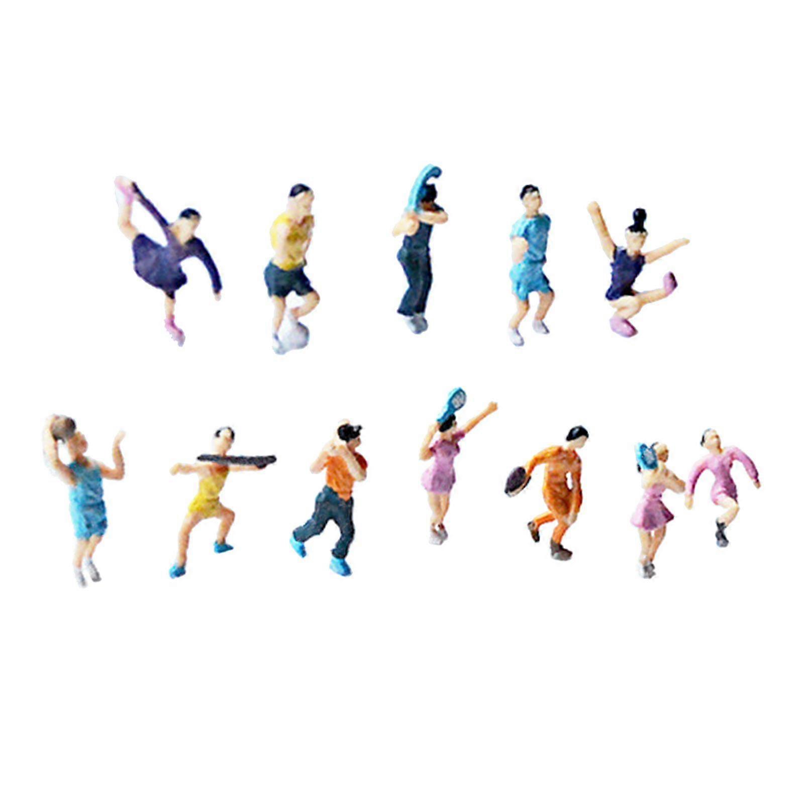 Mini Figurines Player Figure for Sand Table Decoration Diorama Layout 2.5cm