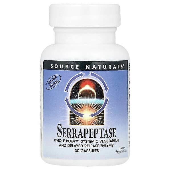 Source Naturals, Serrapeptase, 30 Capsules (60,000 SPU Per Capsule)
