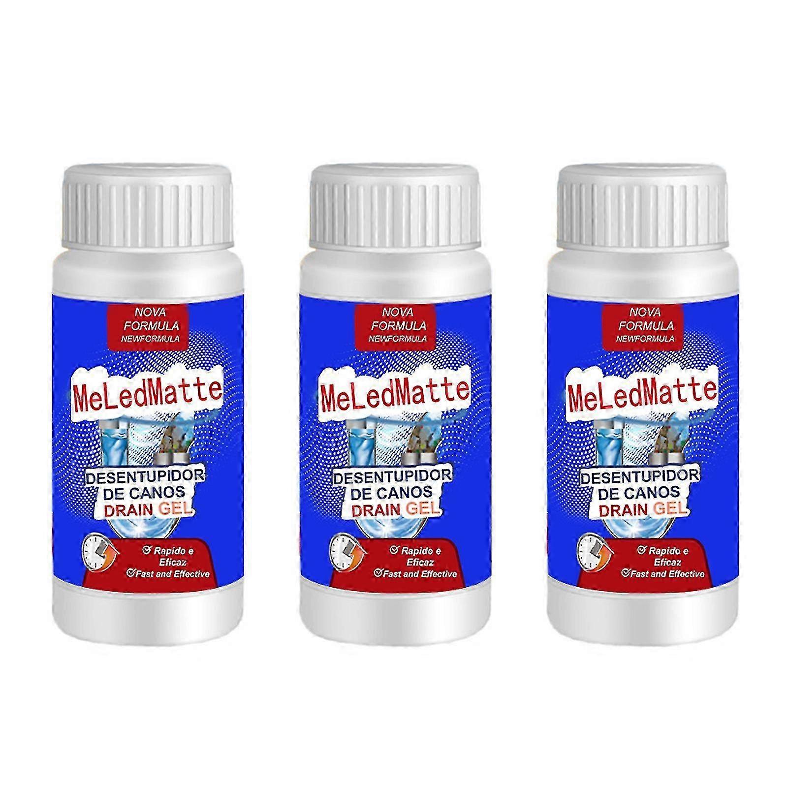 1-3pcs Meledmatte Pipeline Dredging Agent Odor Removing Tool Powerful Kitchen Pipe Dredging Deodorant Toilet Sink Drain Cleaner Sewer miao8