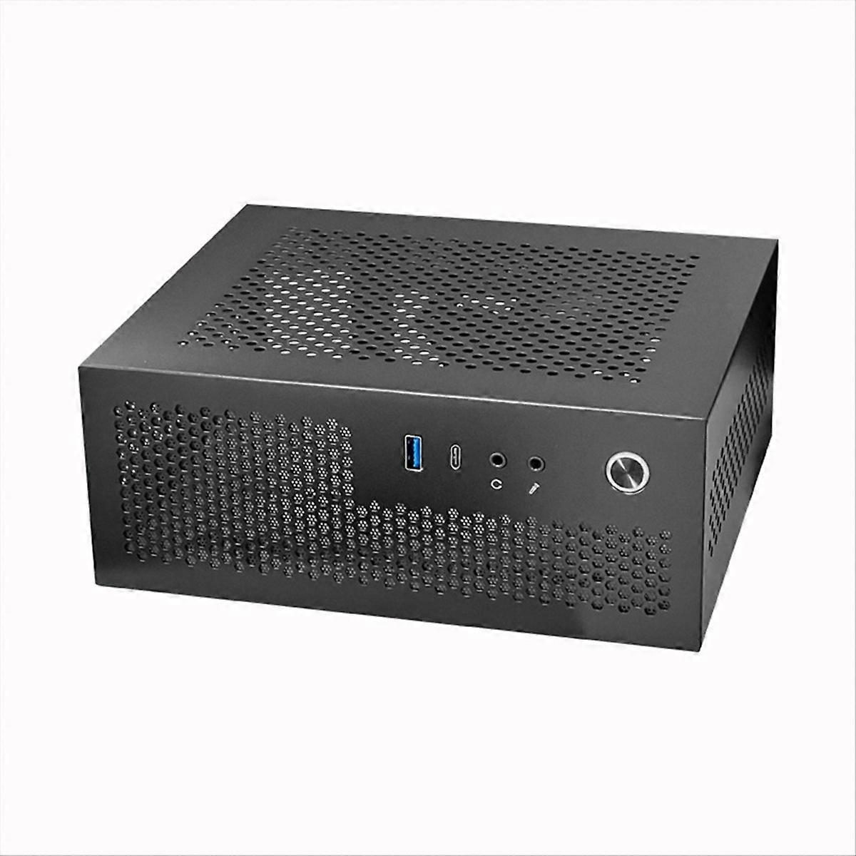 A09 HTPC Carcasă pentru computer Mini ITX Gaming PC Șasiu Negru