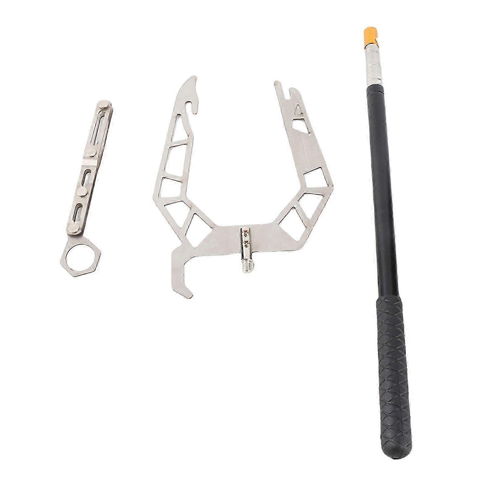 UType Boat Hook Threader MultiPurpose Telescope Dock Hook Ship Docking Equipment Tool