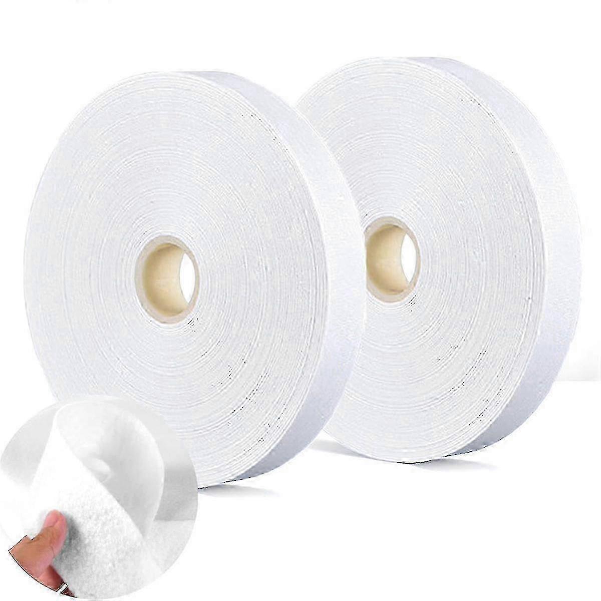 2Rolls JellyRoll Batting Strips for Rugs - 2 1/4 in & 70 Yds Needle Punched Cotton Blend Batting Roll