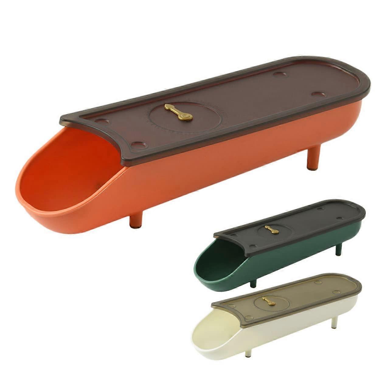 Egg Storage Box Set 3 Piece Fridge Organizer With Slope Design And Automatic Egg Slide