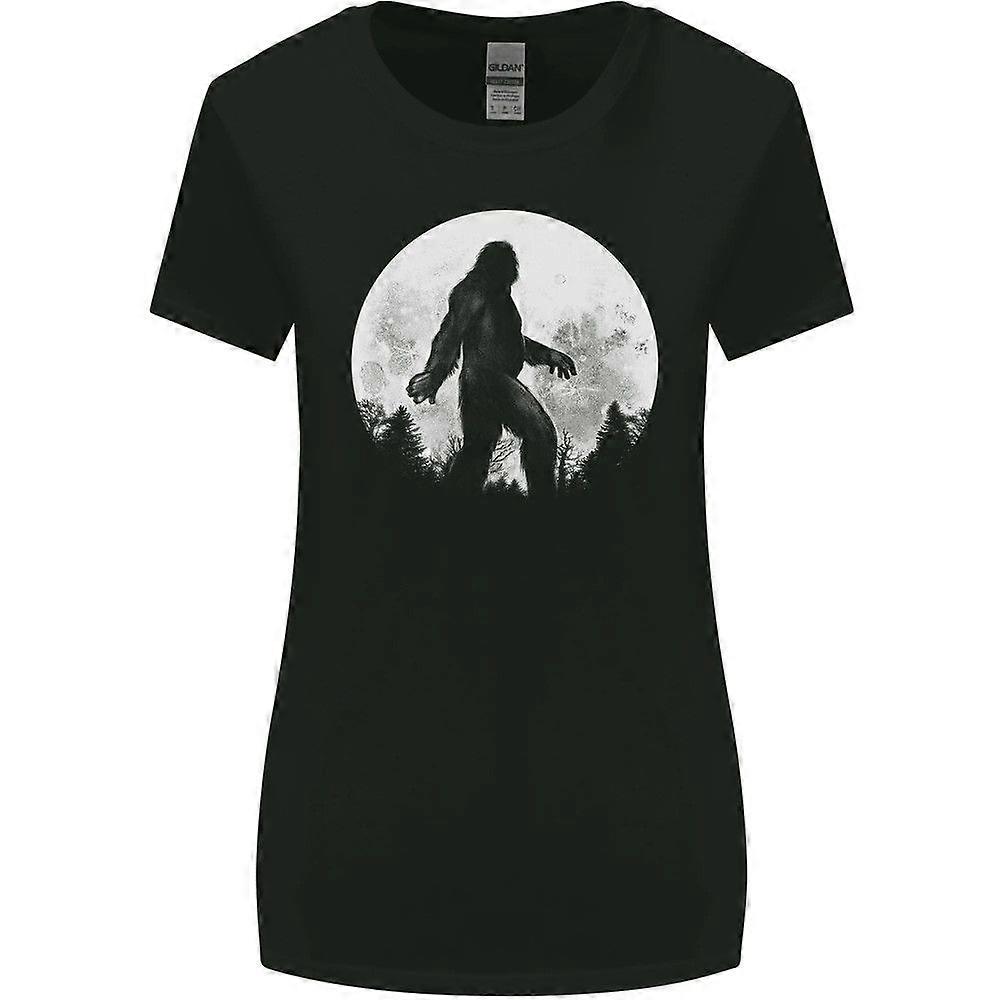 Camiseta Bigfoot com fundo de lua, estilo 1812