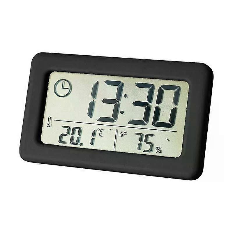 Large LCD Screen Electronic Clock Thermometer Hygrometer Ultra-thin Multifunction Temperature Humidity Monitor Digital Clock