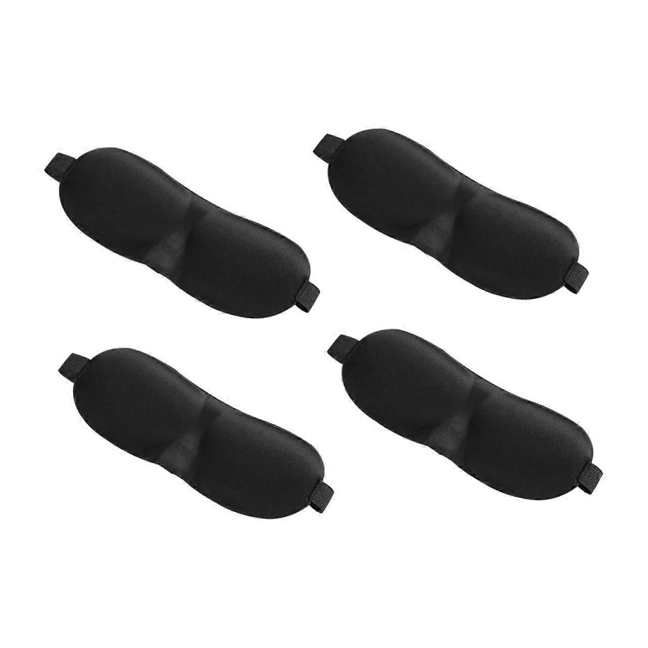 Breathable Sleep Masks 5 Pack, Soft Stereo Design Eye Masks, Light Blocking, Travel and Home Use