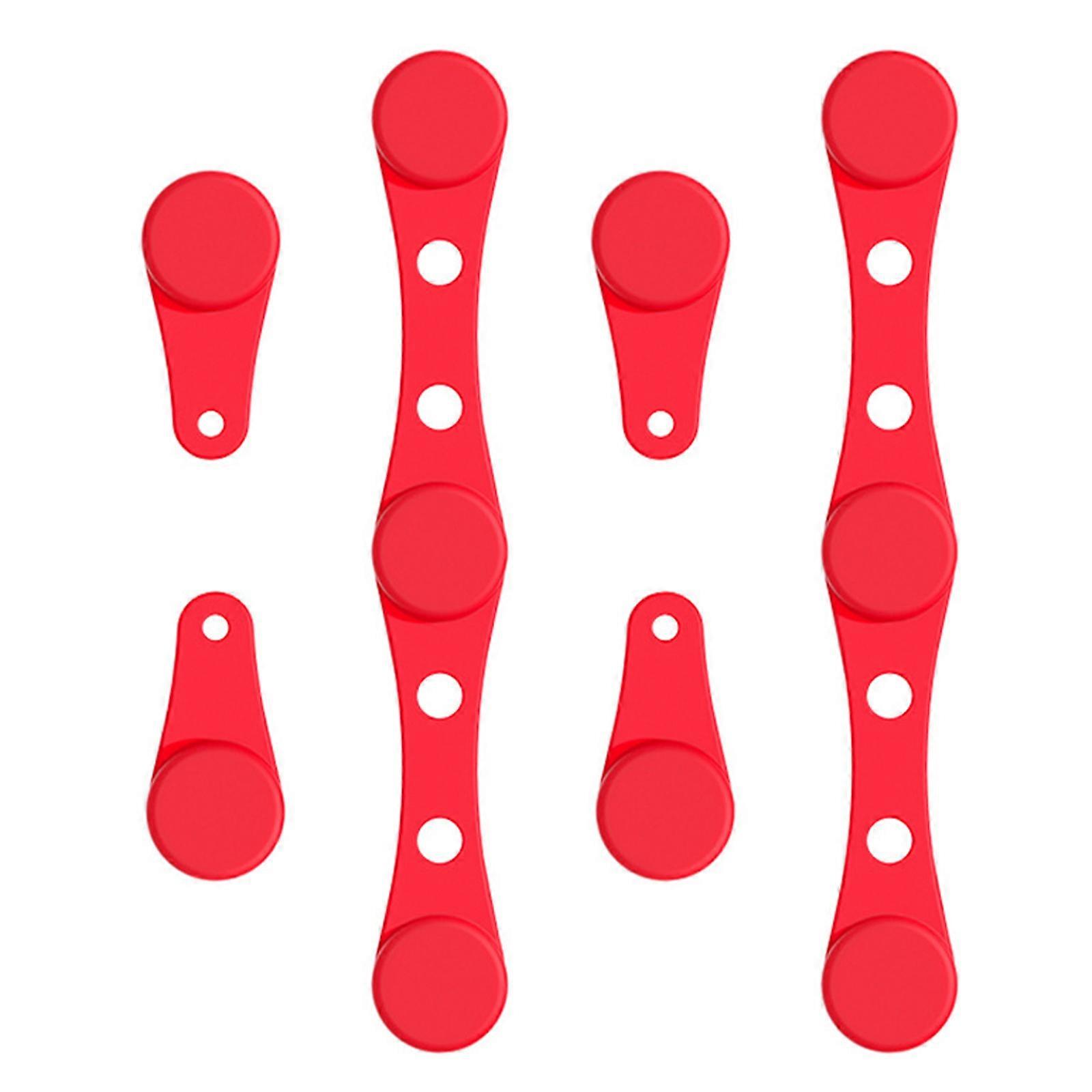 2 Set Air Fryers Silicone Buckles with Strong Suction for Securing Paper Liners and Preventing Overheating Issues  Red