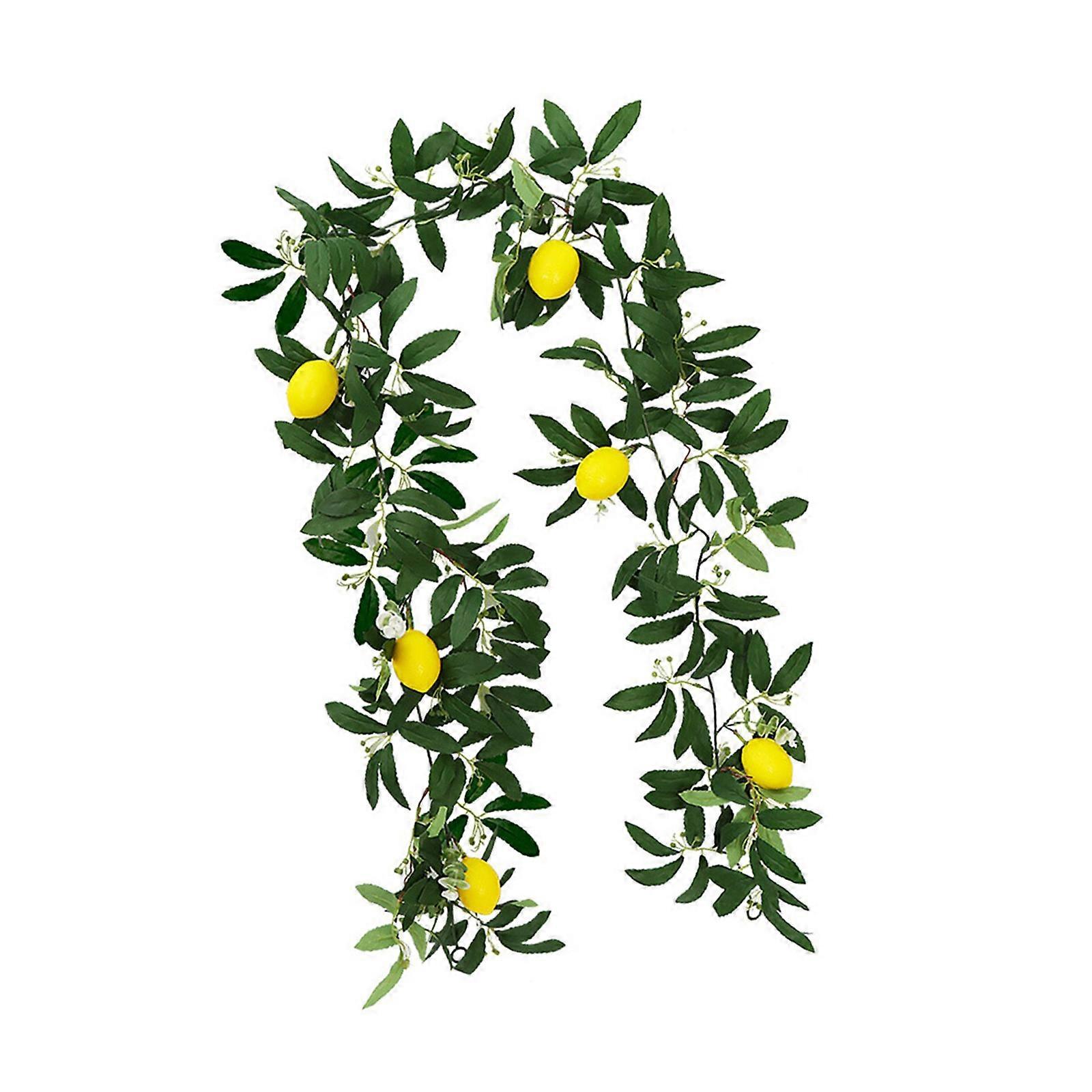 Efficient Lemon Themed Silk Floral Arrangement Flexible Crafting Supplies For Wall Mantels Shelf Decorative Accent Multicolor