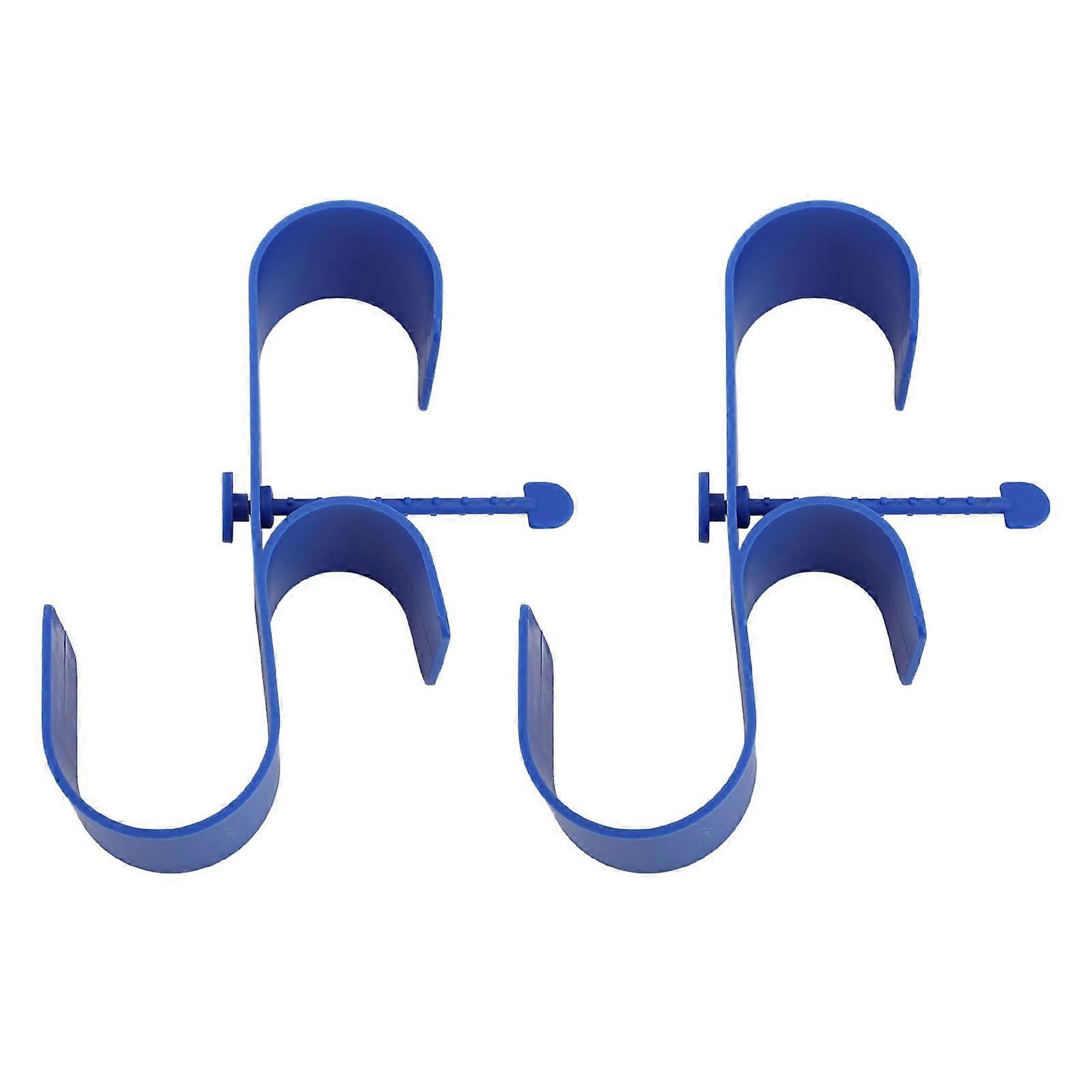 Pool Fence Hooks Plastic Pool Post Hanger Versatile Poolside Tool Holder 2 Pack