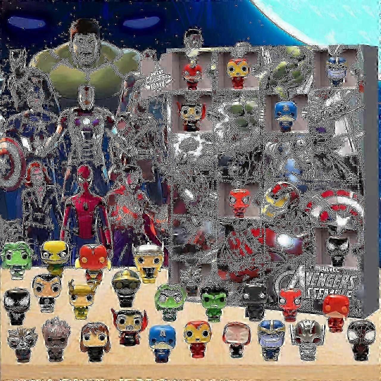 2025 Advent calendar Christmas Advent Calendar Avengers Marvel Christmas Advent Calendar Box 24 Gifts Halloween Countdown Blind Box 26s