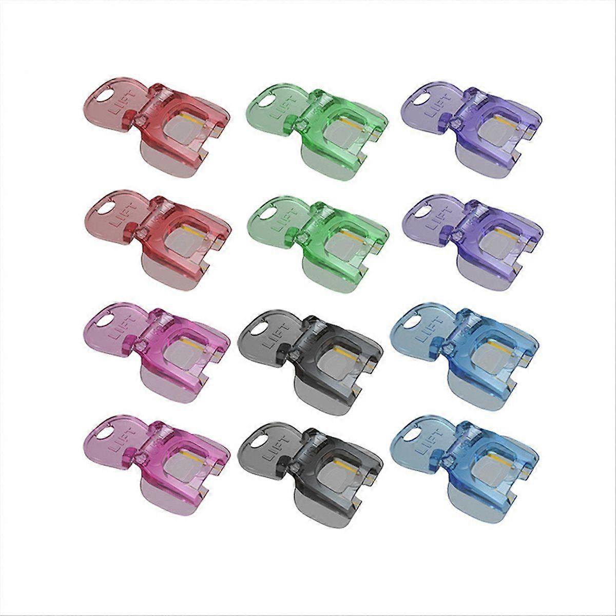 12-Pack Easy Tab Opener and Drink Protector, Colorful Manual Soda Beer Can Openers,for Coke, Beer,S