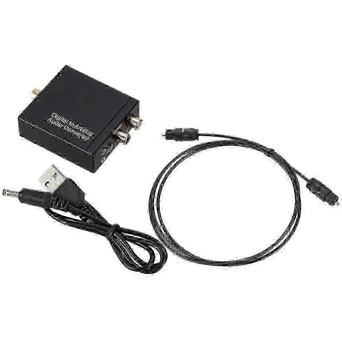 Digital to Analog Audio Converter with 3.5mm Jack, Coaxial & Optical SPDIF Input for Home Theater & Hi-Fi Systems Edition 0724