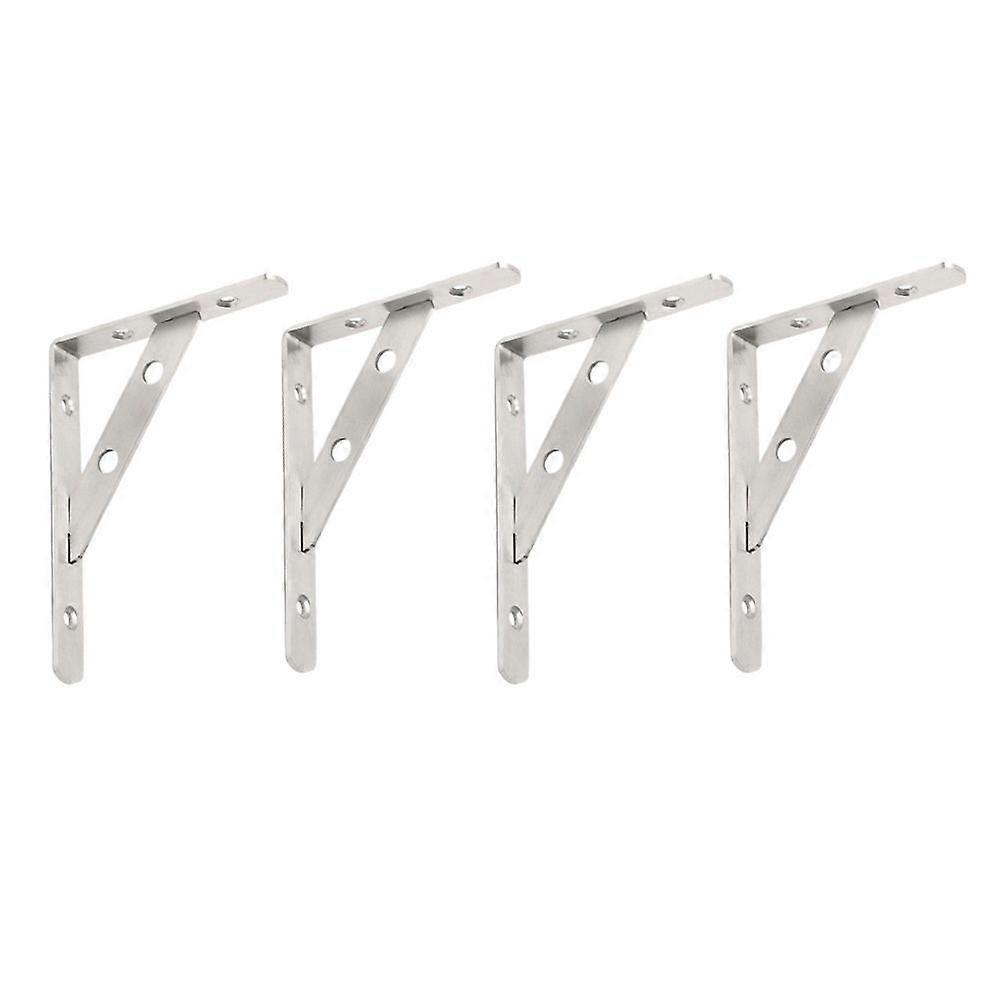 Peças L em forma de 6 polegadas de aço inoxidável suporte de prateleira montado na parede