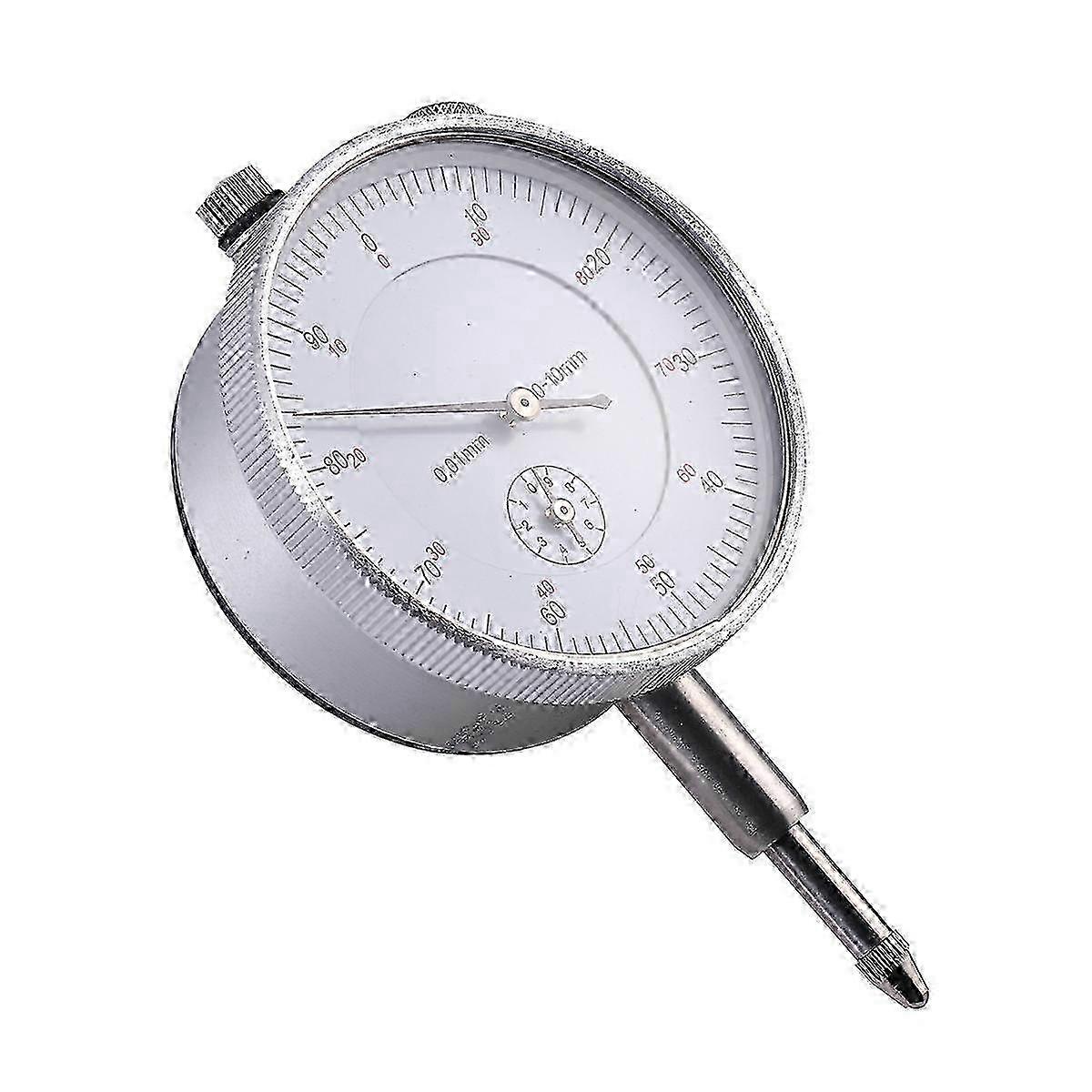 0-10mm Mechanical Dial Test Indicator Gauge with Probe - Silver (Precision Measurement Tool) Edition 1107