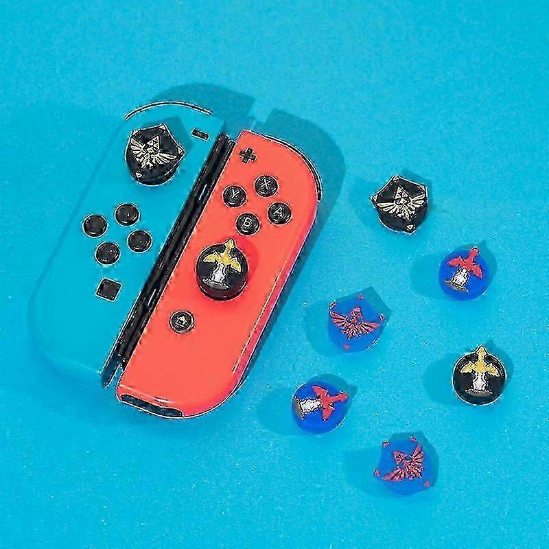 4pcs Silicone Analog Thumb Grip Caps Compatible With Nintendo Switch Oled/switch Lite/switch Joystick Protective Cover
