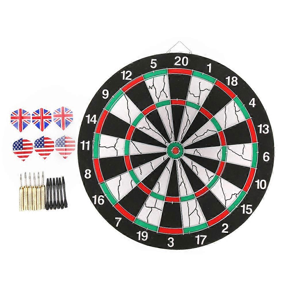 Double&#8209;Sided Flocking Dartboard Dart Set Target Game for KTV Leisure Entertainment