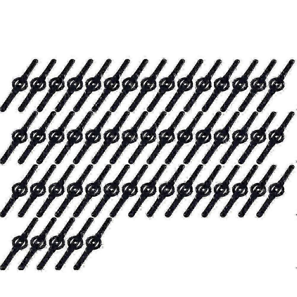 50 stk gresstrimmerblader i plast for trådløs gressklipper, verktøy for utskifting av hagetrimmer