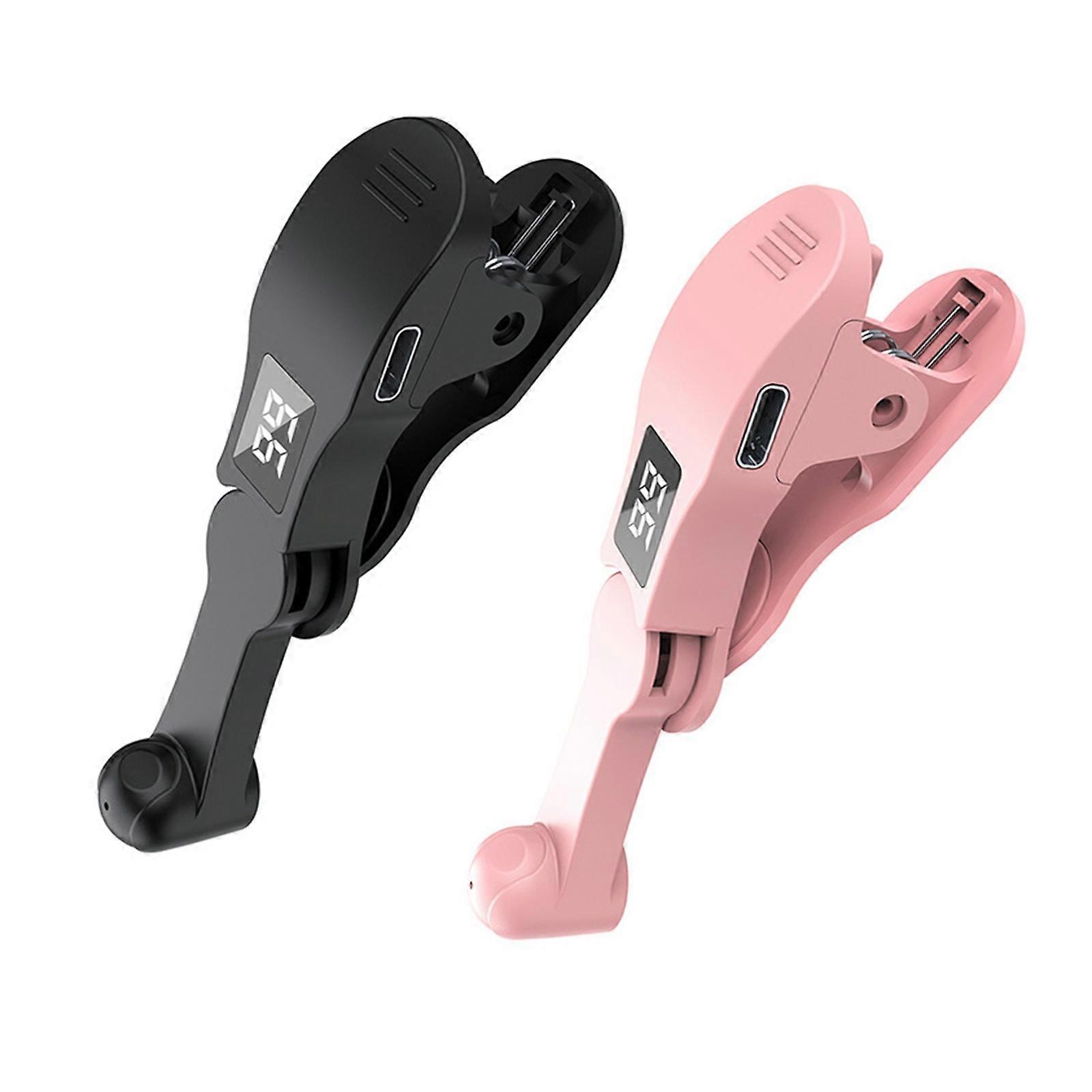 2 Piece Automatic Phone Screen Tapper Adjustable Clicking Frequency Multiple Brand Support Tool Less Setup ABS Gaming Assistant  A