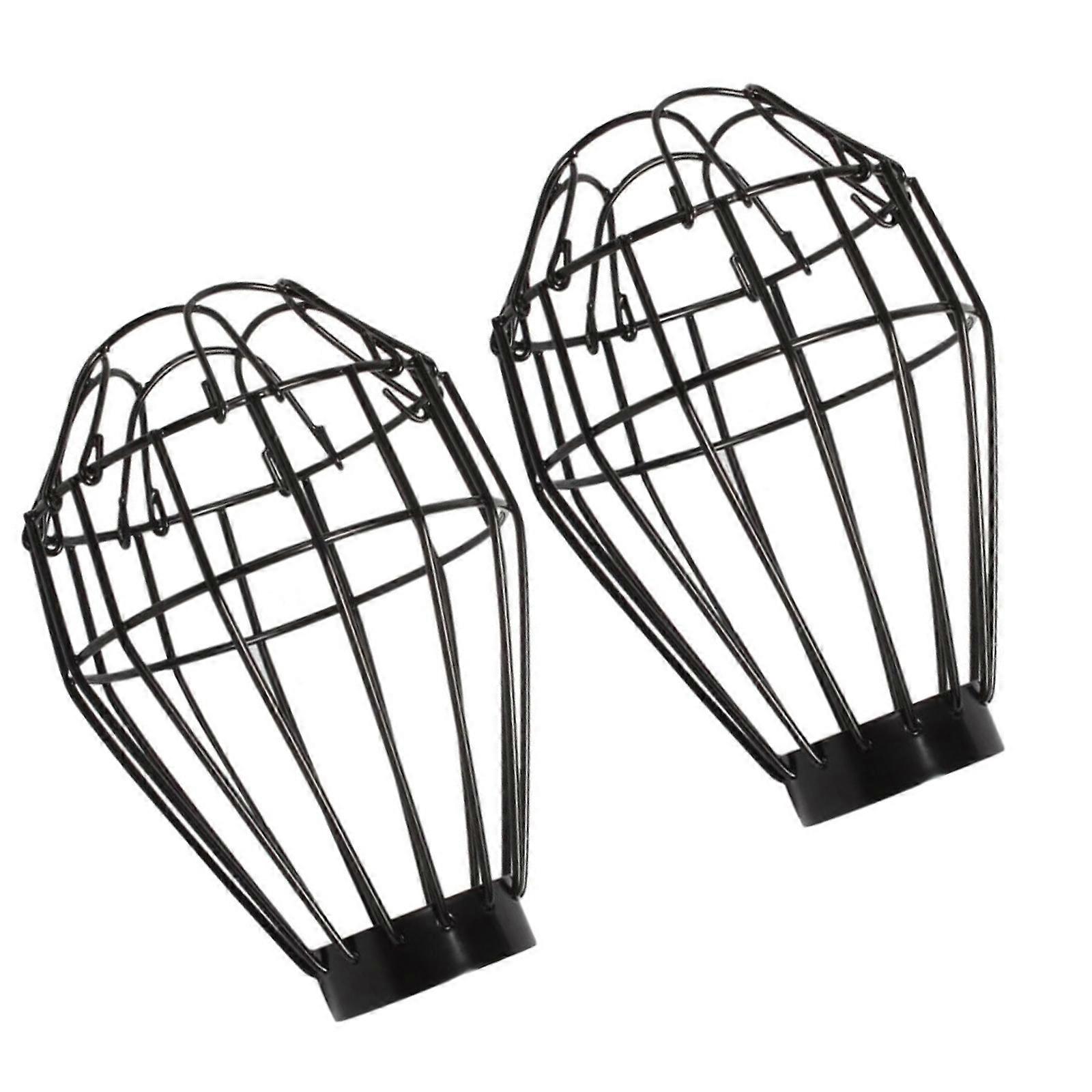 Solid Iron Lamp Shade Guard Shatterproof Safety Reticulation Cover For Factory Lighting Ventilation Design Easy Installation Multicolor