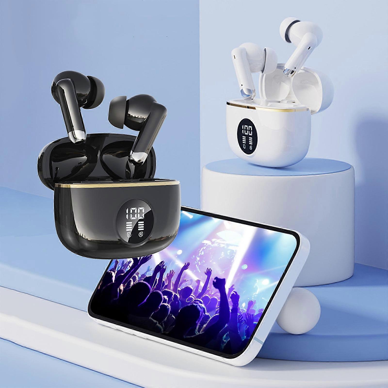 Jacenvly Fall Decorations for Home compatible with Wireless Bluetooth Headphones V5.3, LED Display, Noise Reduction, Stereo Sound, Long Battery