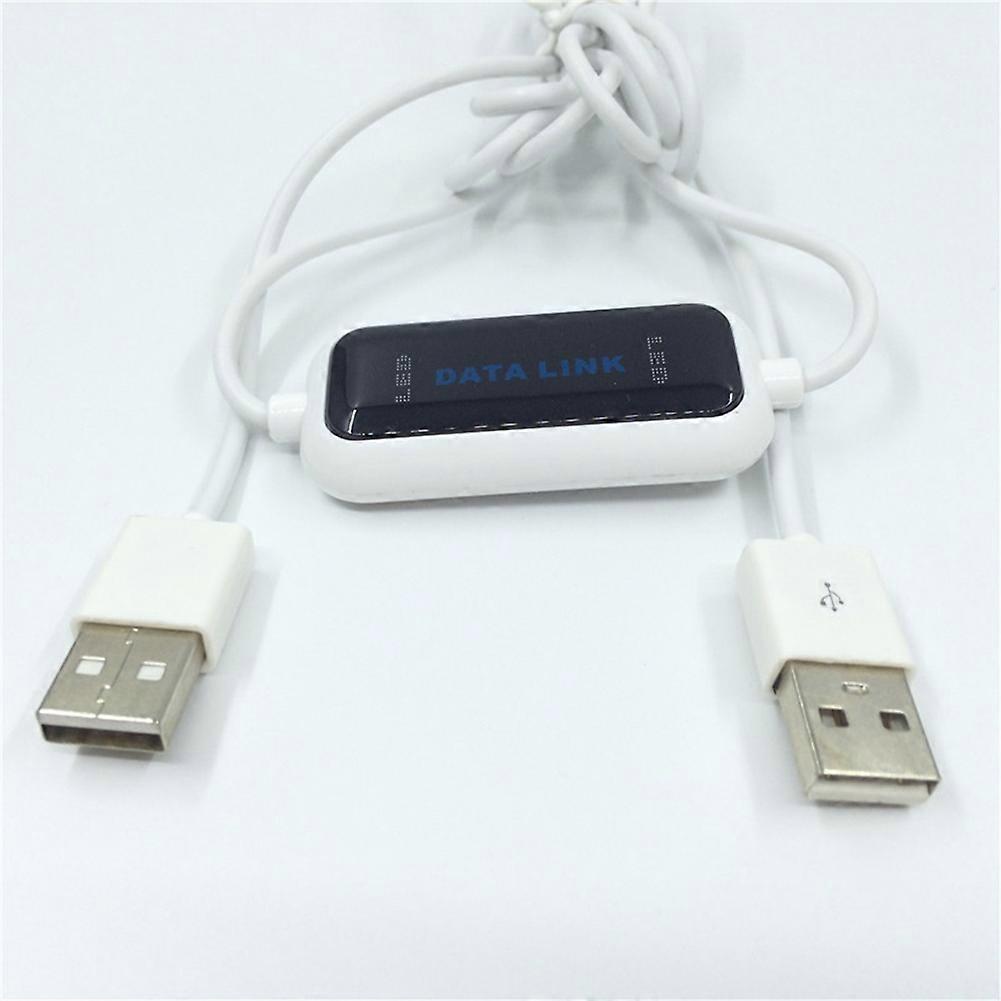 USB PC to PC Online Share Sync Link Net Direct Data File Transfer Bridge LED Cable Easy Copy Between 2 Computer