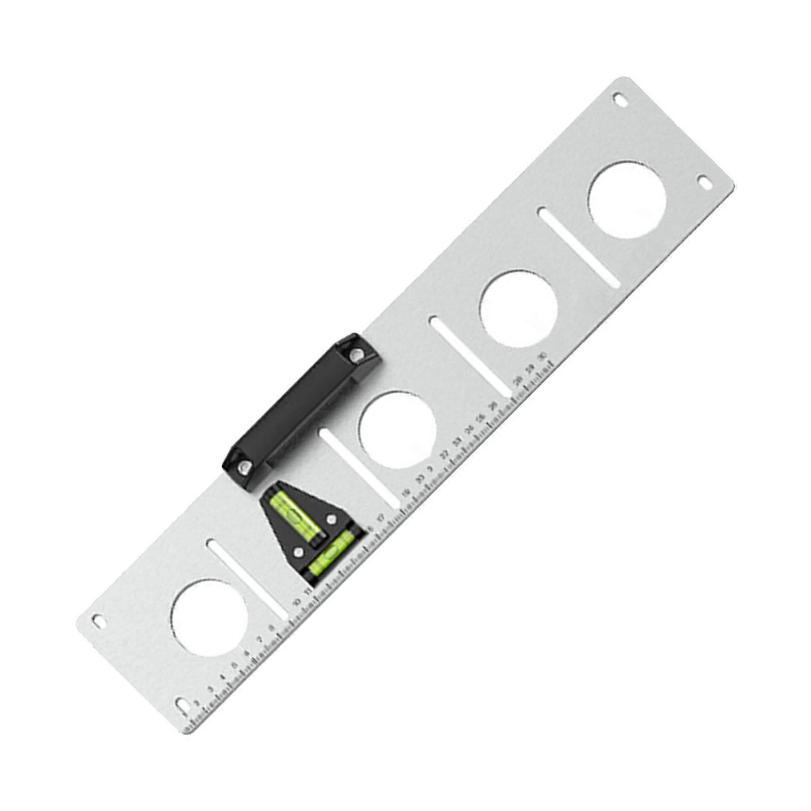 Electrician Socket Drawing Locator Template Drawing Tool with Clear Scale Rulers Socket Paint Line Positioning Slot Multicolor