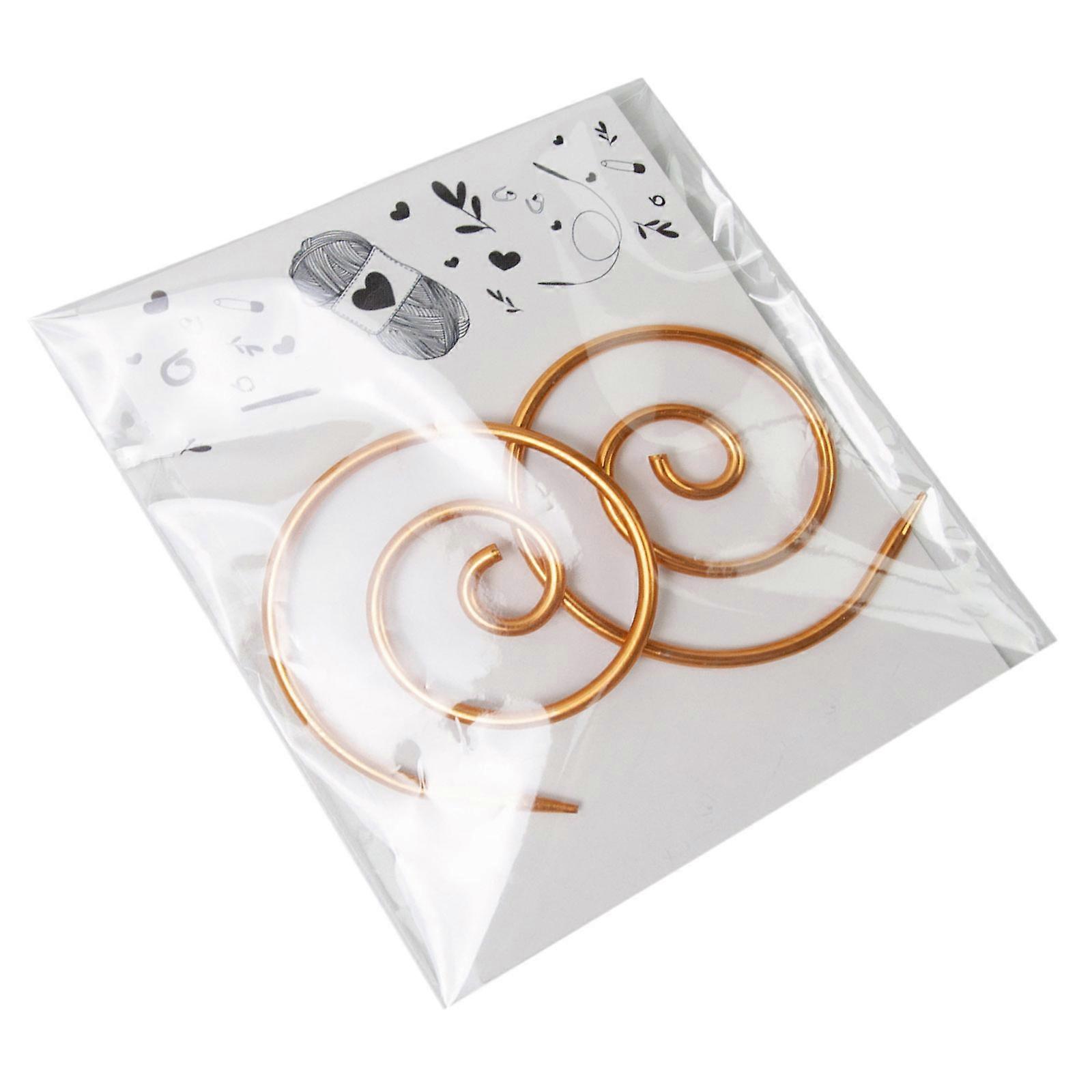 2Pcs Metal Stitching Marker Crochet Locking Marker Rings for Knitting, Stitching Marker Rings Locking Stitching Marker  gold