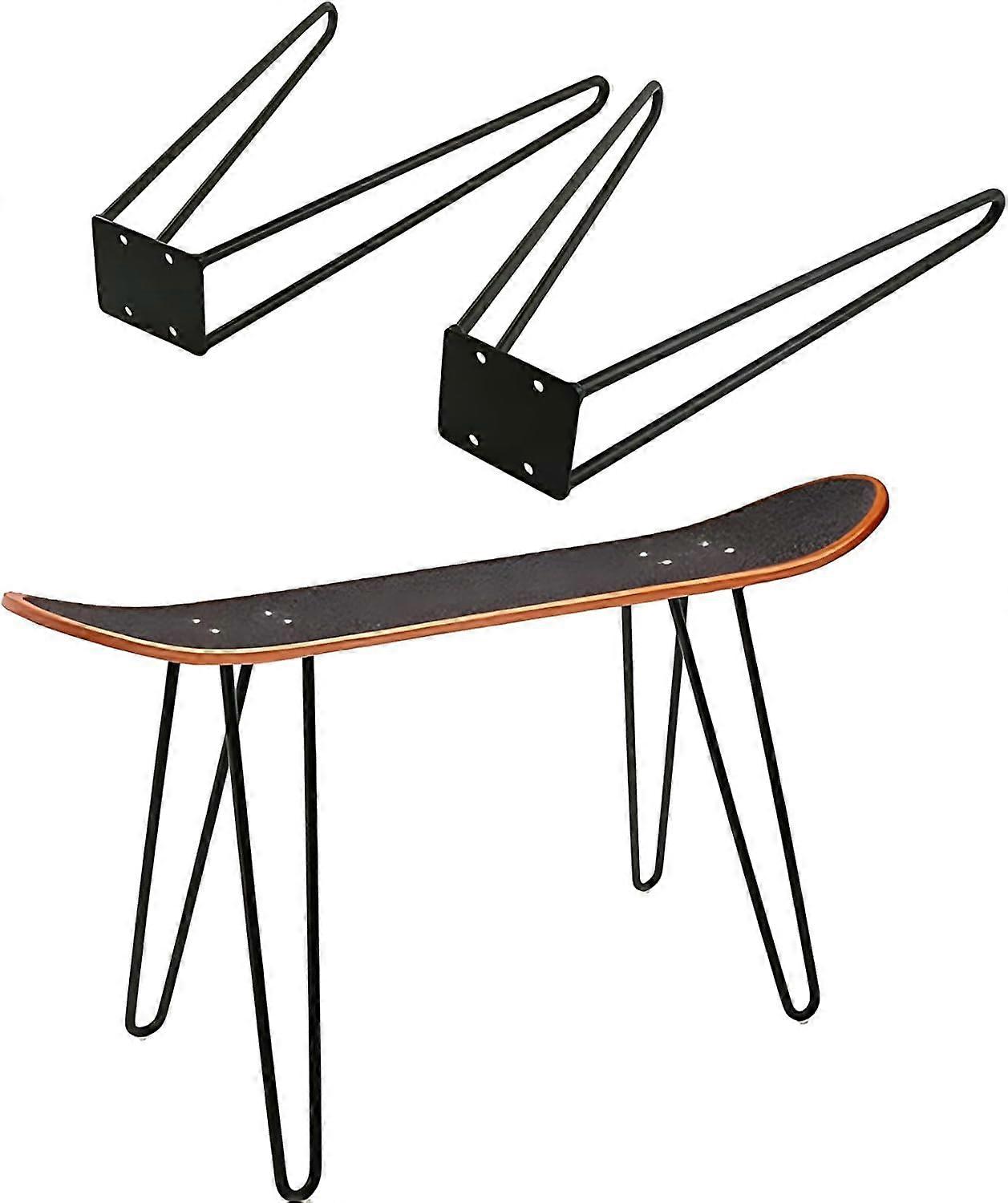 Skateboard Rack Set Of 2  16Inch Table Leg Display Stand, Sturdy For Longboards And Bench Feet