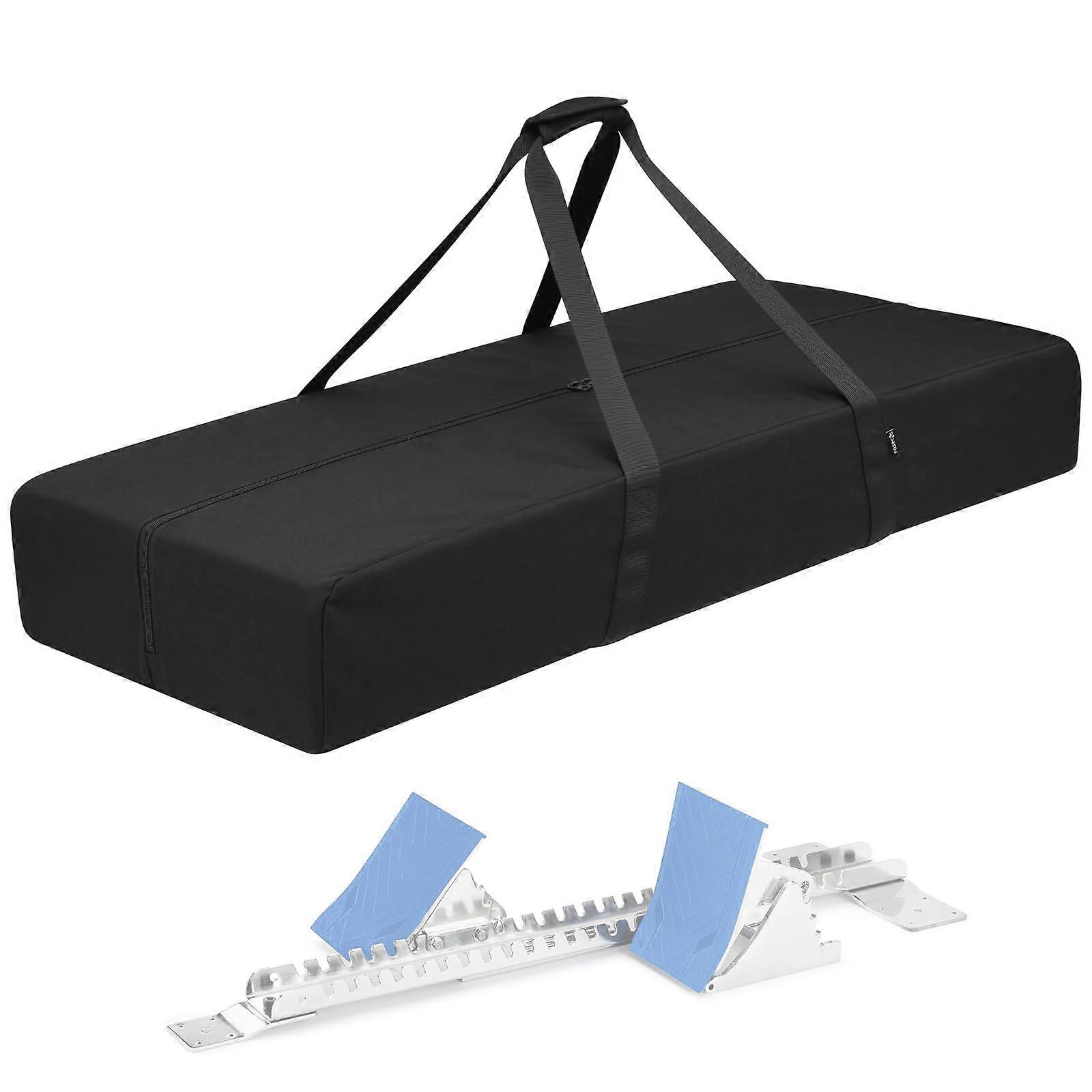 Gear Storage Bag Starting Block Carrying Bag for Track Field Equipment Oxford Fabric Large Measurements 39x16.9x6.3inch Multicolor
