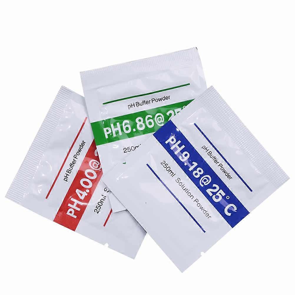 3PCS PH Calibration Solution PH Buffer Powder Solution Powder Distilled Water Solution