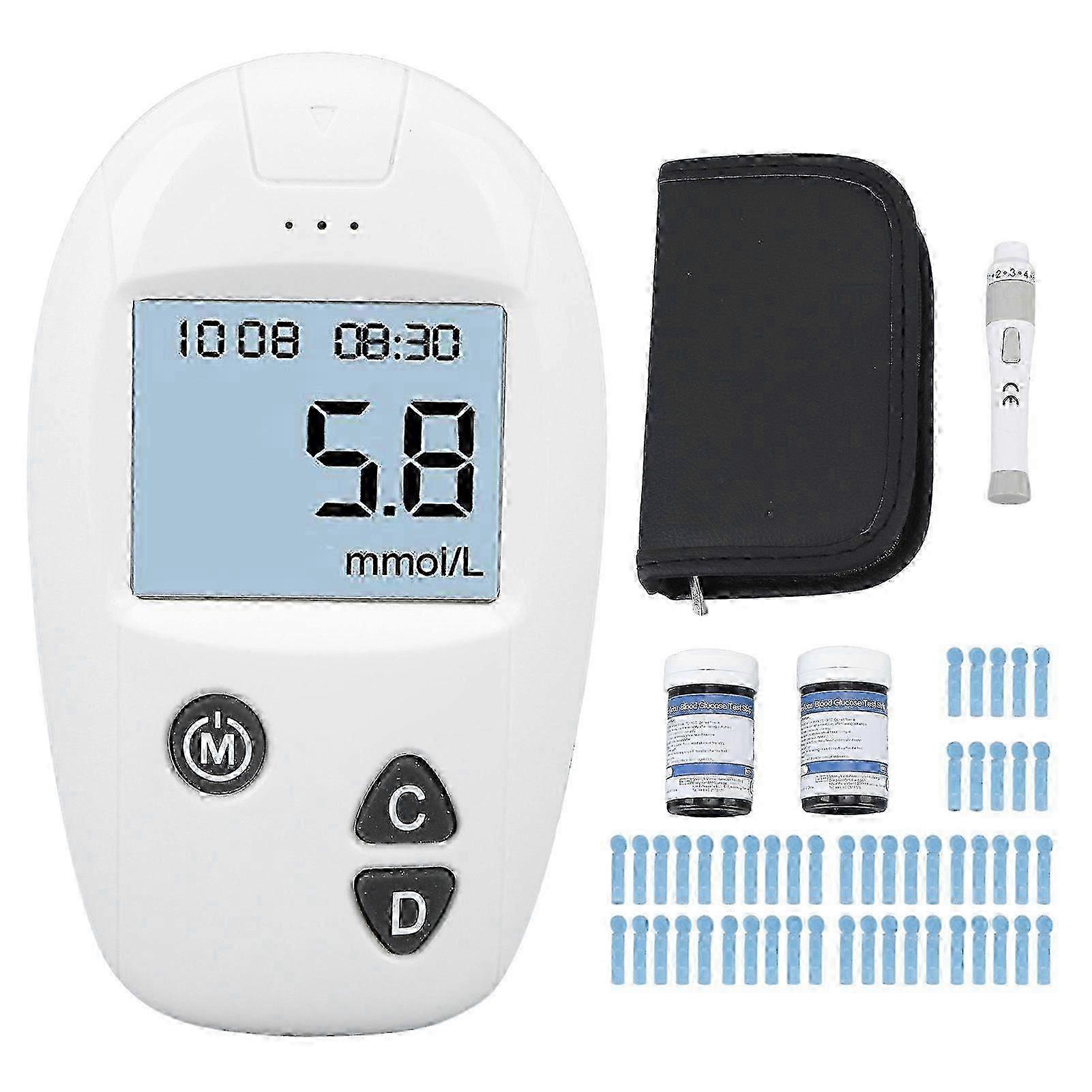 Neues Blutzuckermessgerät-Kit der neuesten Generation, All-in-One-Glukometer, automatisches Ac...