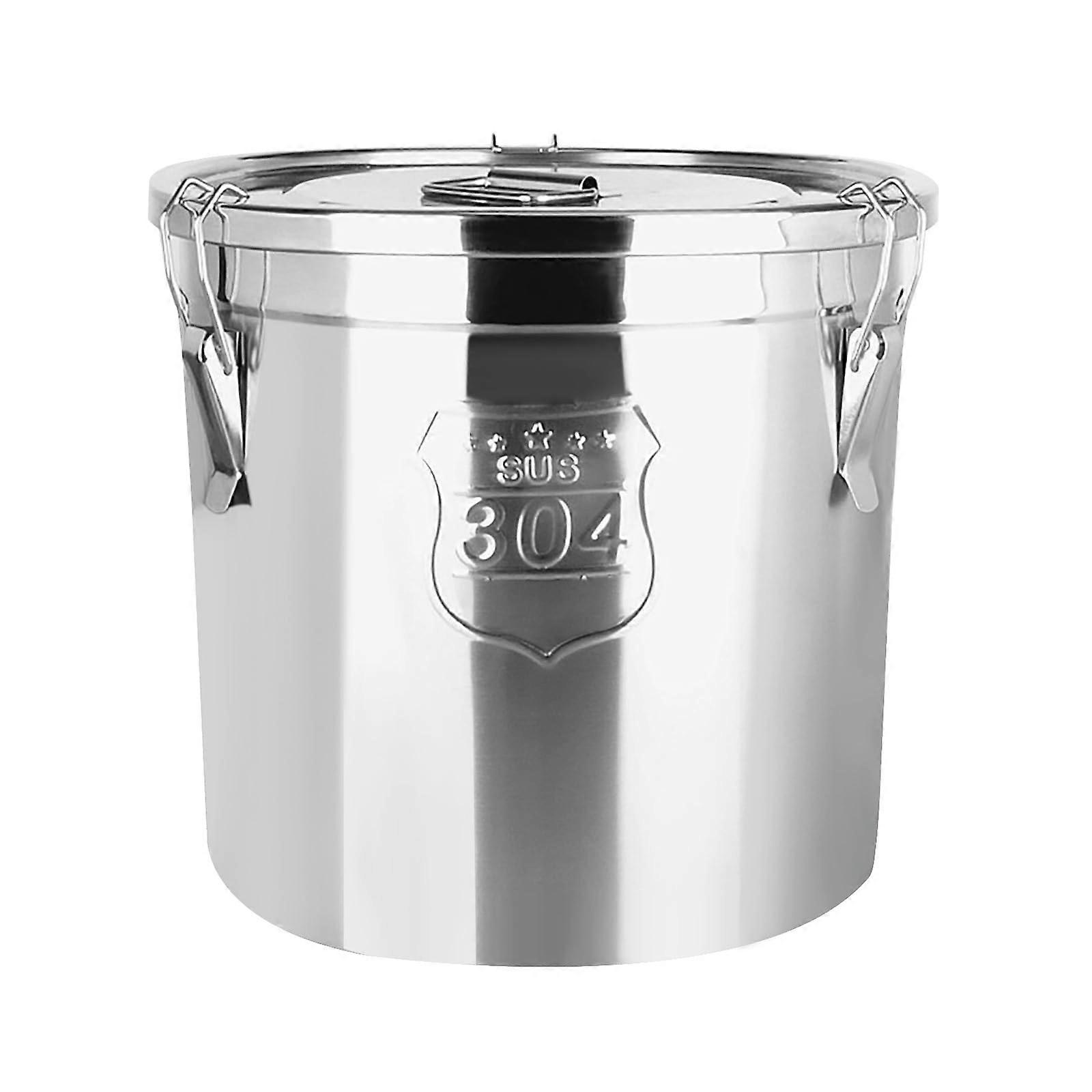 304 Stainless Steel Kitchen Storage Container for Rice and Oil with RustResistant Flat Base