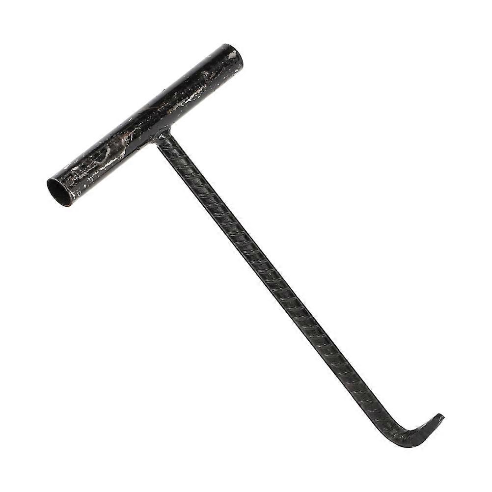 Manhole Cover Hook T-shaped Hook Roller Shutter Door Hook Durable Well Cover Hook