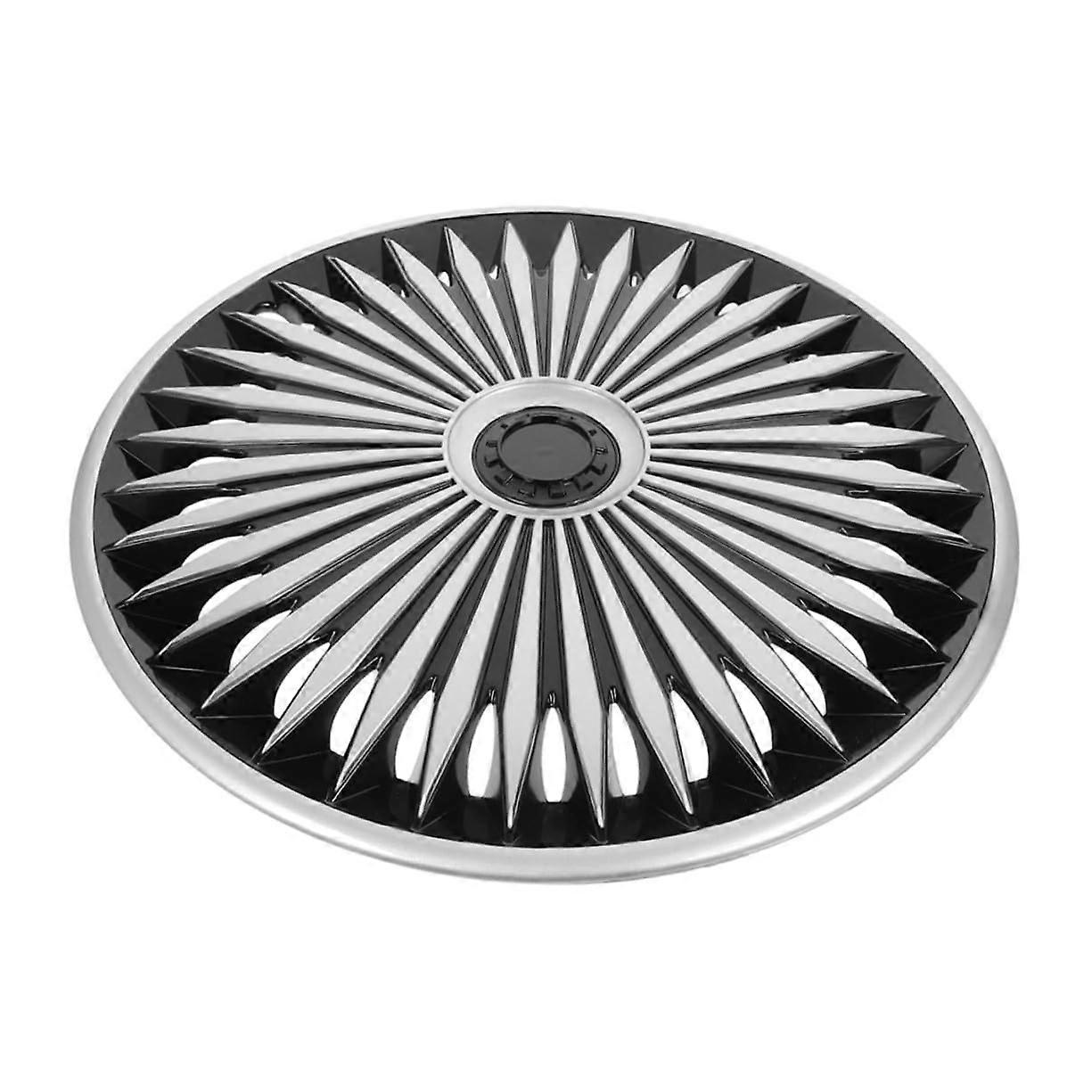 Enjoliveurs argentés, protection de jante élégante en PP, résistants aux chocs et durables pour voitures