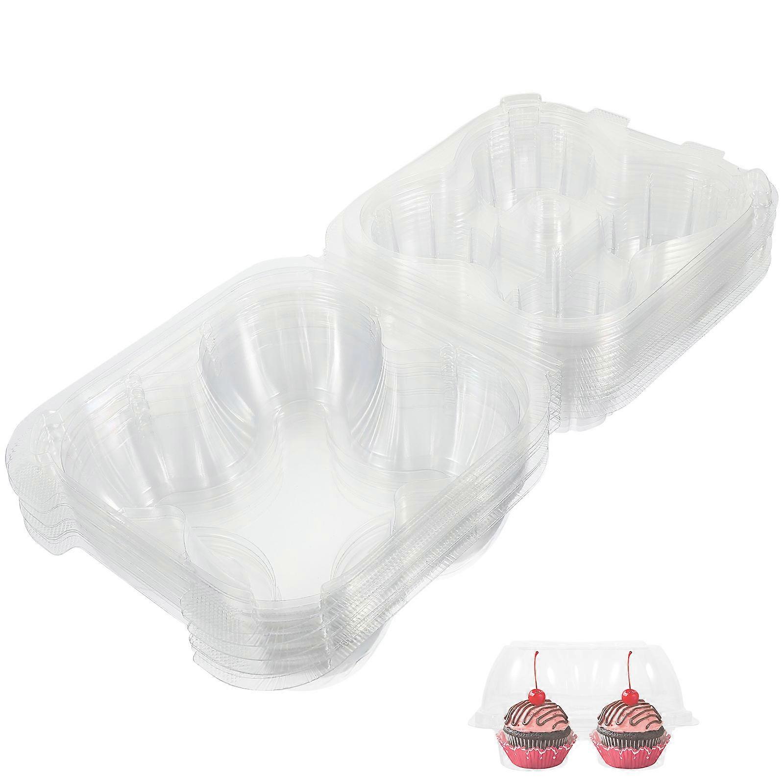 Egg Tart Cake Mousse Box for Storage 10Pcs Transparent Pet Clear Boxes