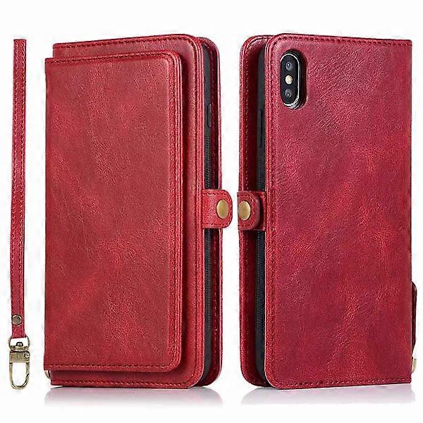 Wallet Case - compatible with iPhone X/XS Red