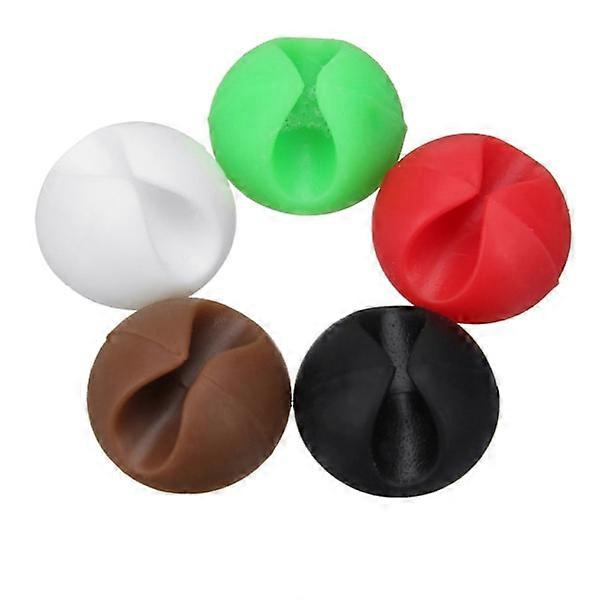 10 pack mini cord holders, red Red