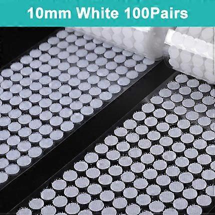 100/50Pairs Self Adhesive Fastener Tape Dots 10/15/20/25/30mm Strong Dots Disc Adhesive Tape Round Coin Hook Loop Tape