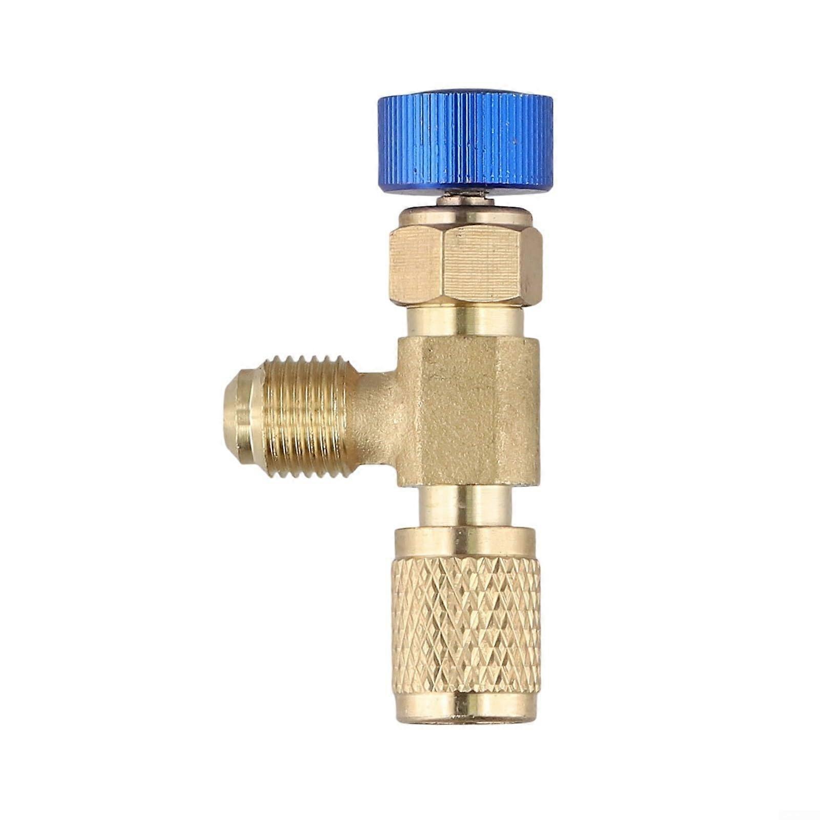 Brass Air Conditioning Fluoride Valve R22 R410 Connector For Maintenance Bottom R410 Compatible With R22 And R410