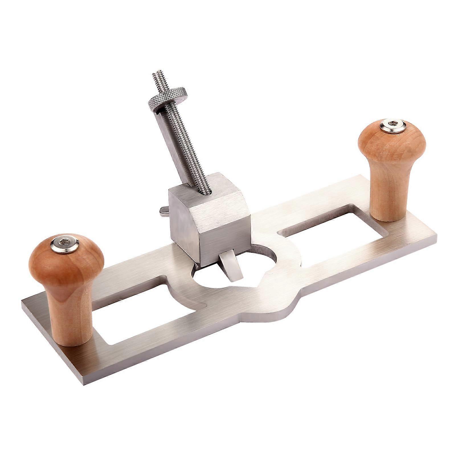 Router Plane with Adjustable Blade, Ergonomic Wooden Handle, Stainless Steel Woodworking Tool