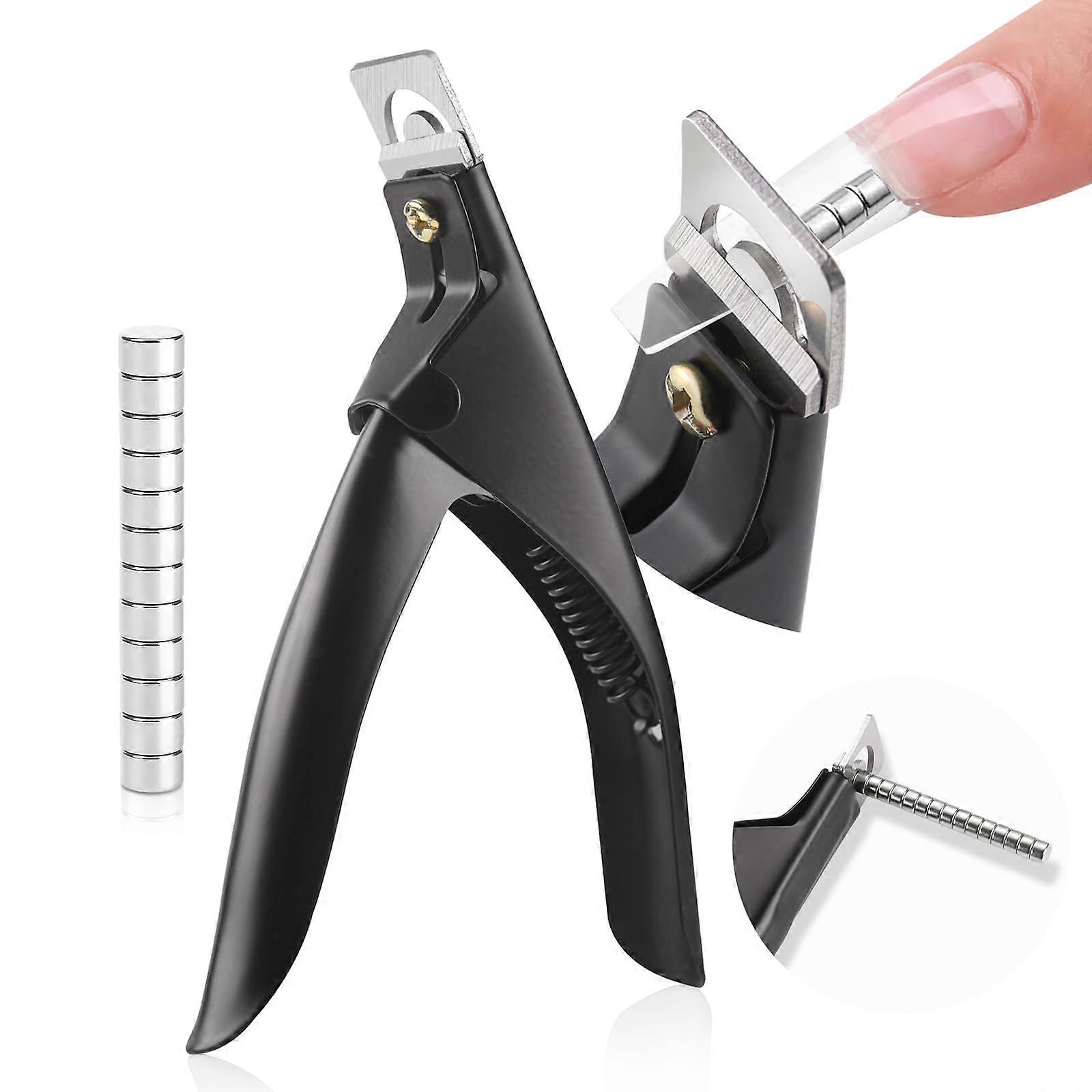 Professional Acrylic Nail Clipper with Precision Magnets and Sharp Blades for Salon and Home