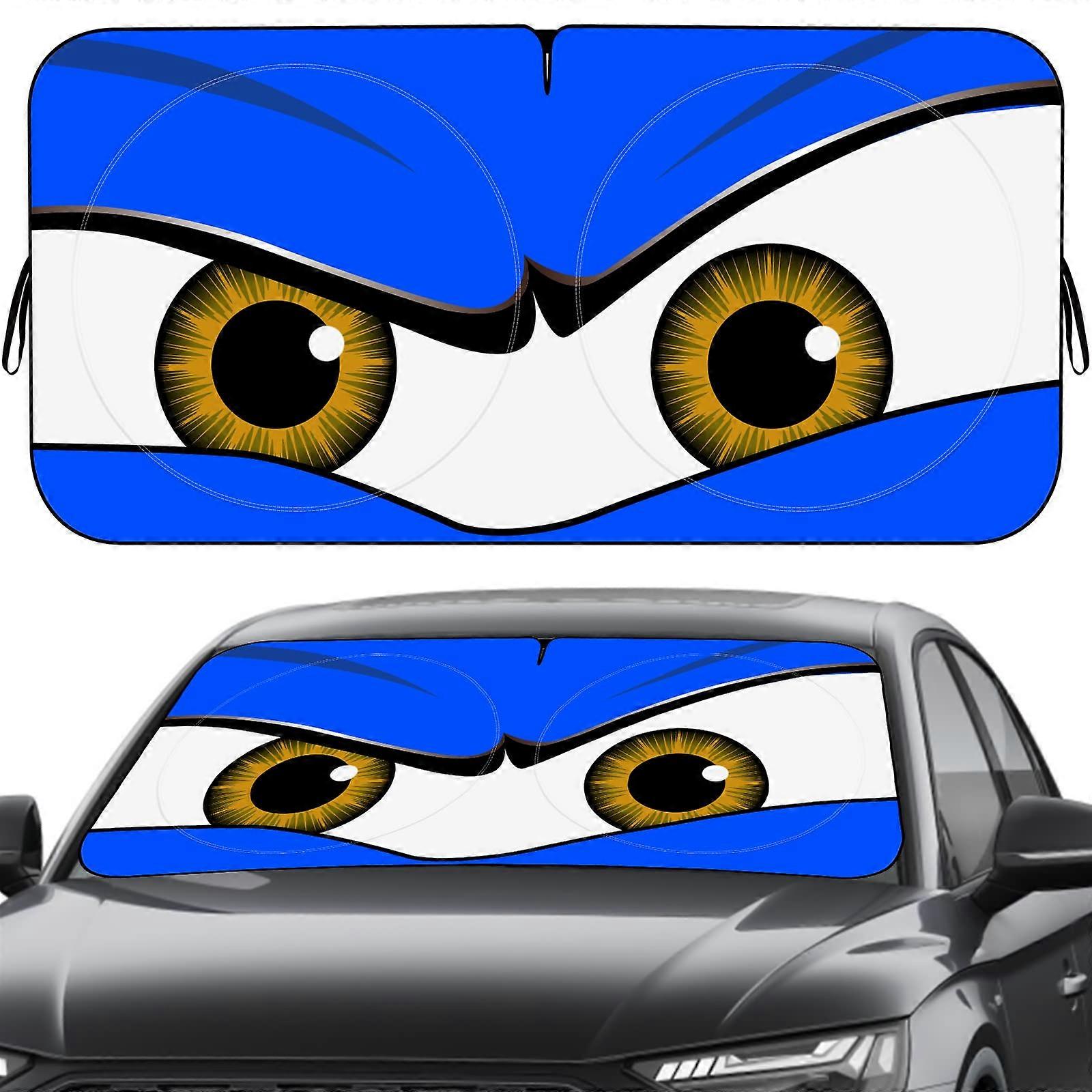 Car Windshield Sun Shade Heat Blocking Reflective Foldable Front Window Visor with Quick Setup Straps 150x70cm 160x80cm