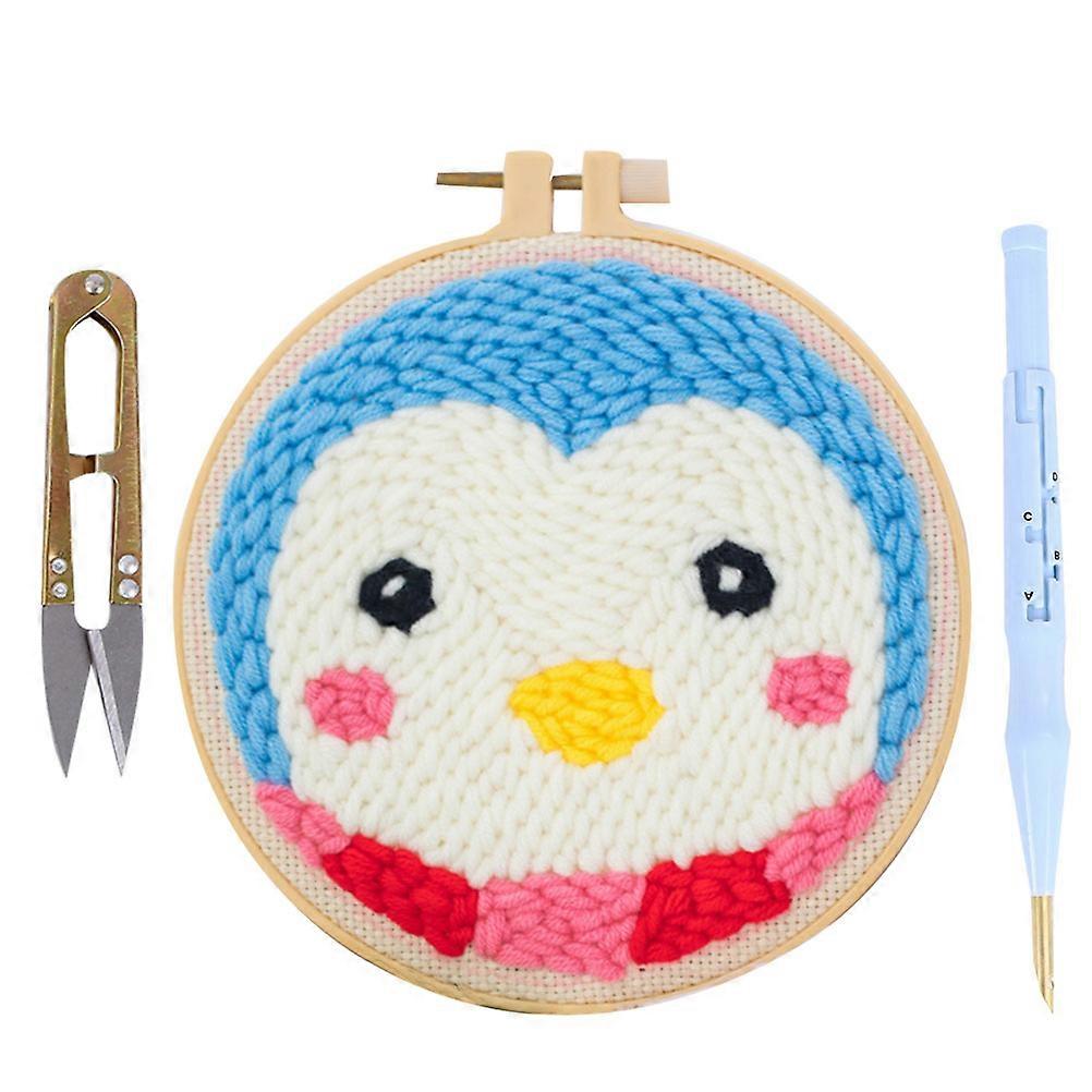 Embroidery Tools Kit for DIY 1Set with Round Base and Accessories