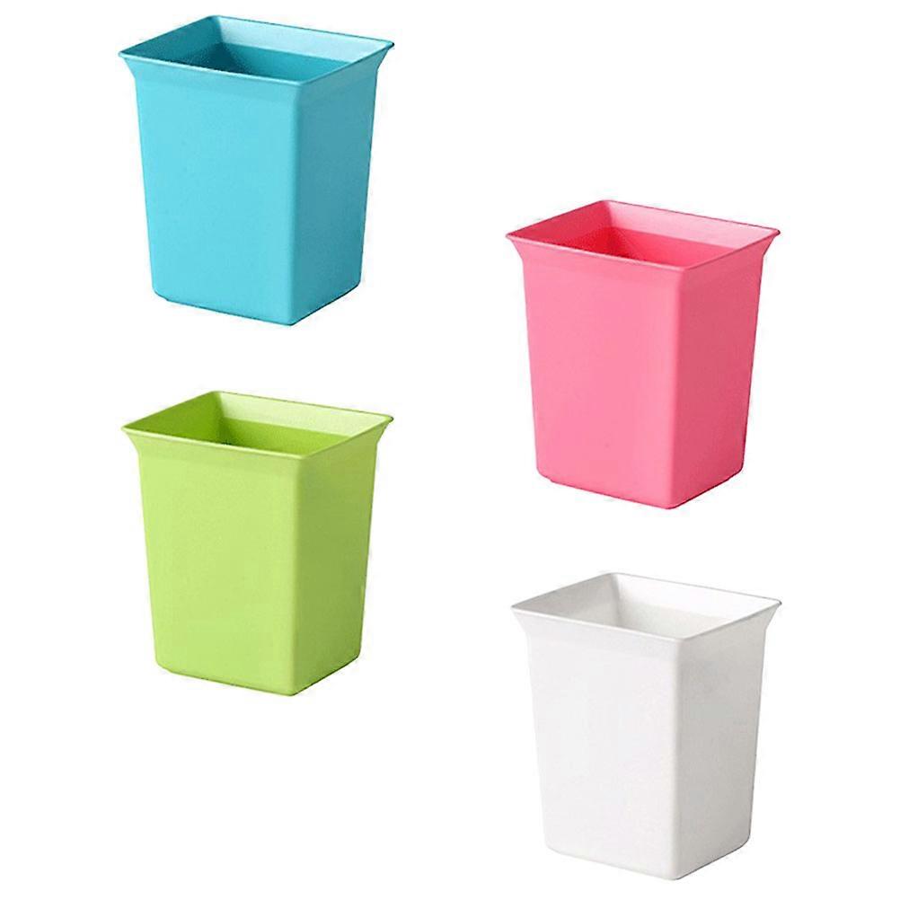 Table Storage Box for Home Use 4Pcs Creative Rubbish Barrel PP Material