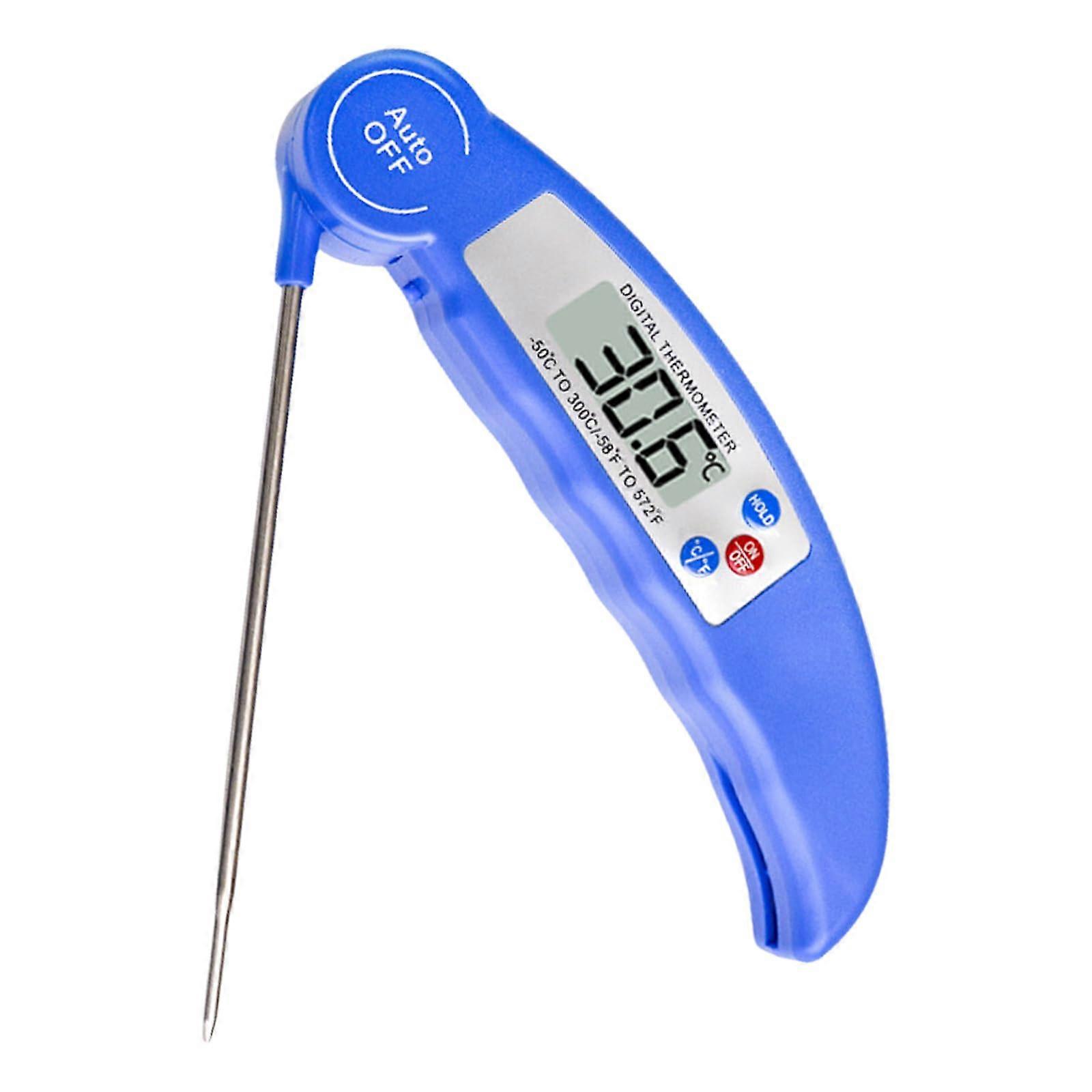 Digital Meat Thermometer Instant Read  Precision Sensor for BBQ Cooking Kitchen Blue