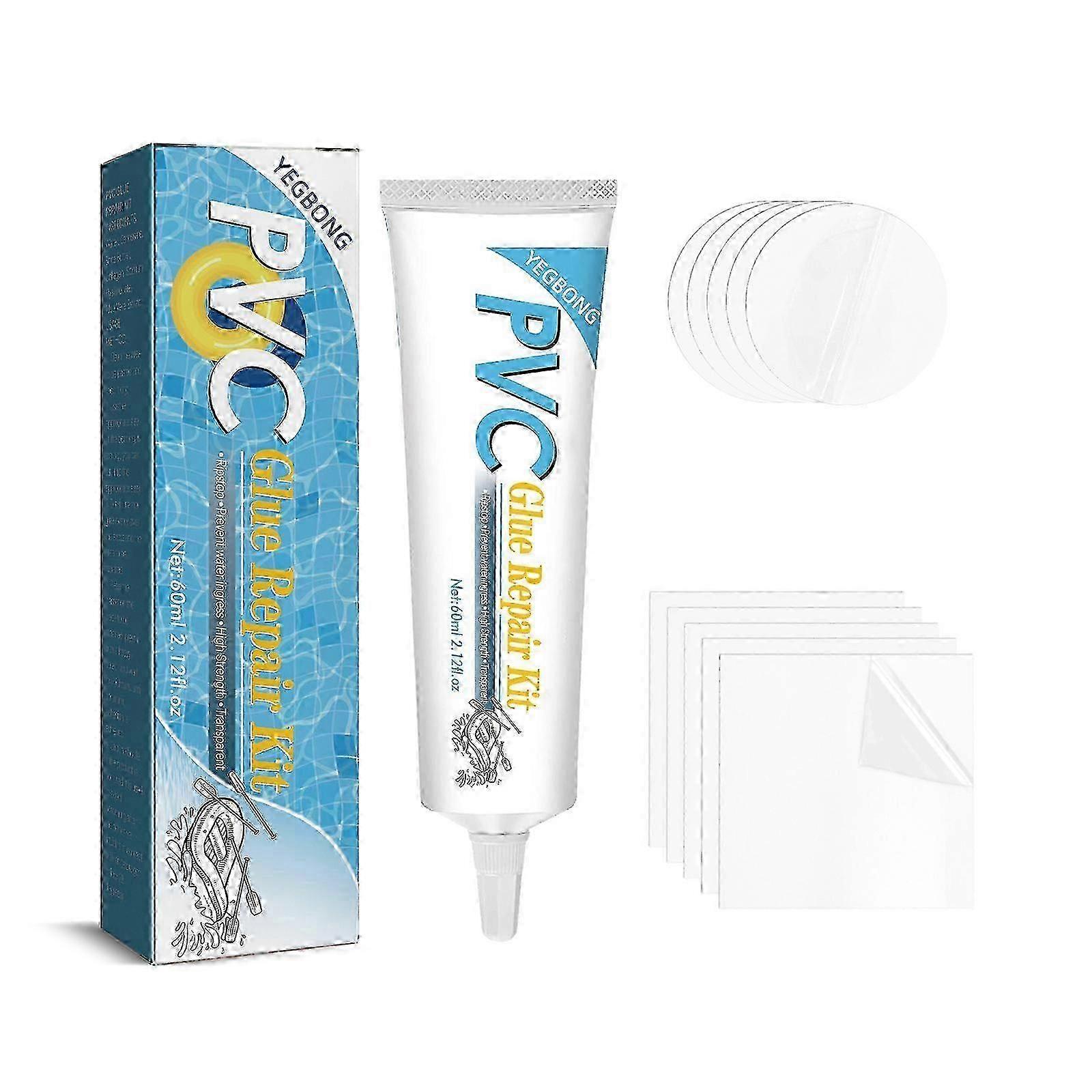 Complete Swimming Ring Repair Kit - Includes Glue & Patches for Quick Poolside Fixes 26s
