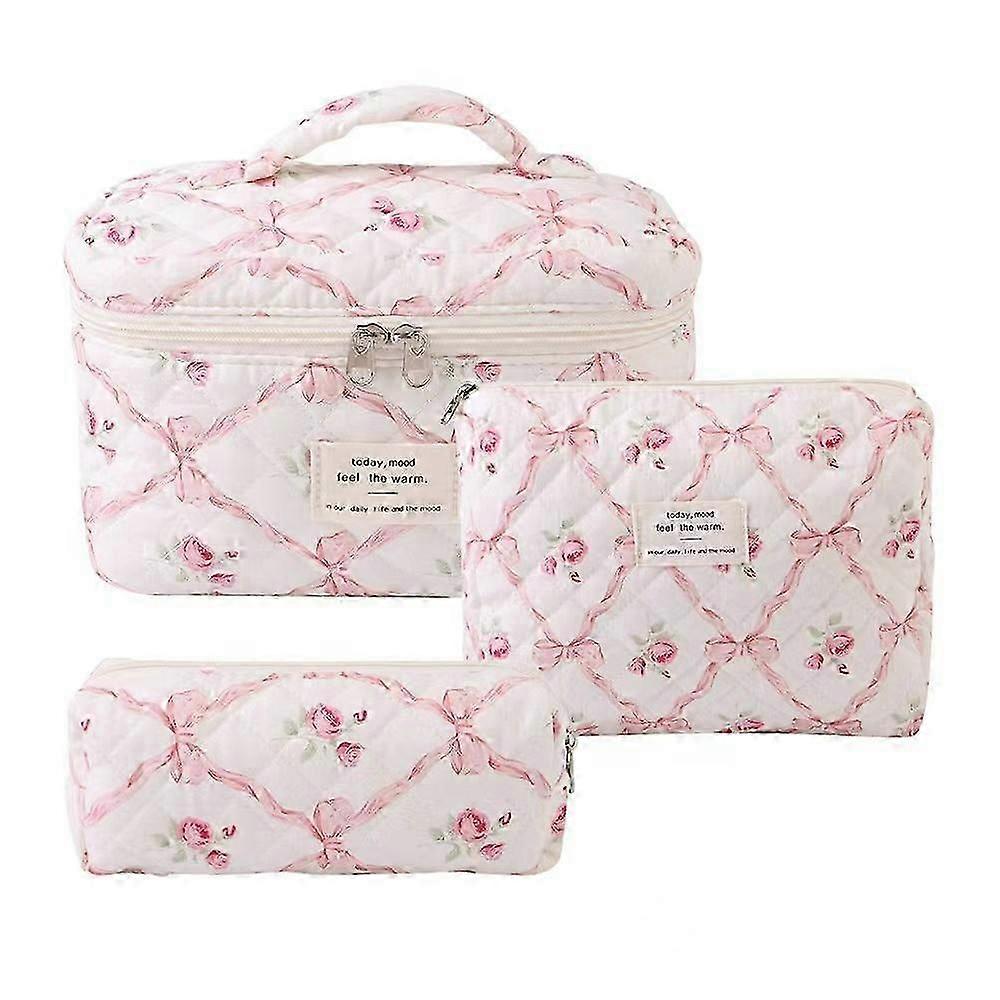 Fresh Portable Cotton Cosmetic Bag Set